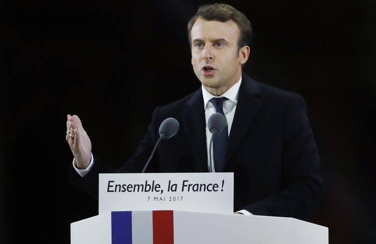 Il presidente della repubblica francese, Emmanuel Macron. Foto agensir.it