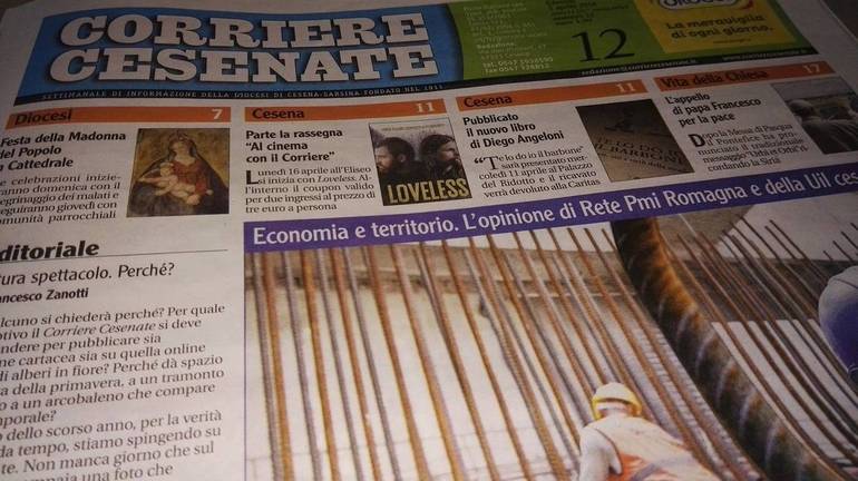 La prima pagina del Corriere Cesenate in edicola da oggi