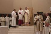 Il vescovo Douglas alla Messa di ieri mattina per la solennità di san Giovanni Battista, patrono della città di Cesena