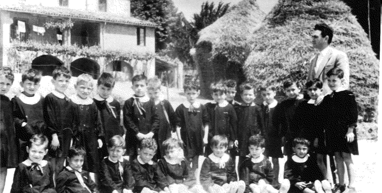 La prima classe elementare di Sarsina dell'anno 1954-55