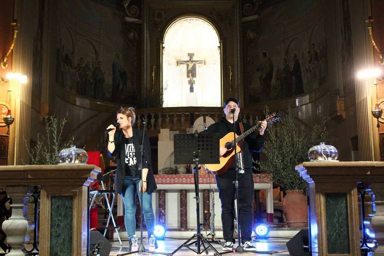 Francesca Cadorin e Alessandro Gallo al Santuario di Longiano