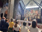 Messa nella basilica superiore del santuario dell Annunciazione
