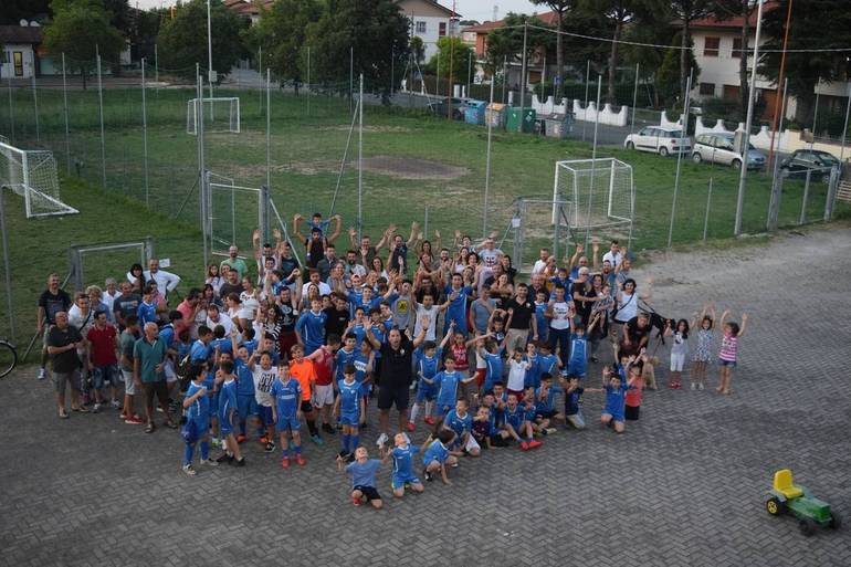 Nella foto la festa del calcio del Cs Pontepietra nel giugno del 2019