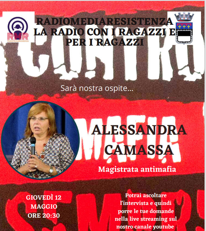 Alessandra Camassa ospite della web radio della scuola media di via della Resistenza di Cesena 