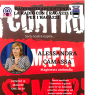 Alessandra Camassa ospite della web radio della scuola media di via della Resistenza di Cesena 