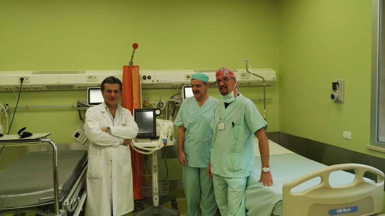 Da sinistra: il dottor Angelo Schettino, il dottor Raffarele Bisulli e il dottor Axel Arista