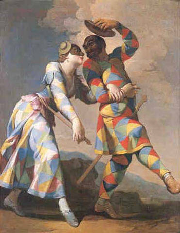 Arlecchino e Colombina (wikimedia commons)