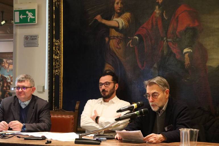 Da sinistra: Pierpaolo Bravin, Alessio Bonaldo, Ivo Colozzi (foto: Sandra e Urbano fotografi, Cesena)