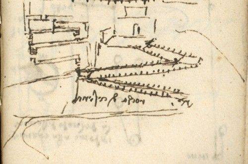 Rilievo dei Rastelli della Rocca Nuova di Cesena, opera di Leonardo da Vinci