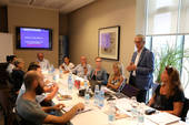 Nella foto un momento del seminario, con lo staff di esperti di Confartigianato Federimpresa Cesena e  i giovani aspiranti imprenditori