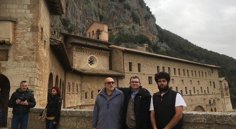 Da Subiaco a Monteccasino, tre cesenati in pellegrinaggio