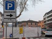 L'ingresso del parcheggio a silos in zona Barriera a Cesena
