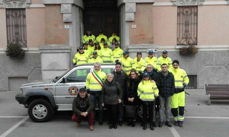 Foto archivio Corriere Cesenate. I volontari della Protezione civile di Gambettola
