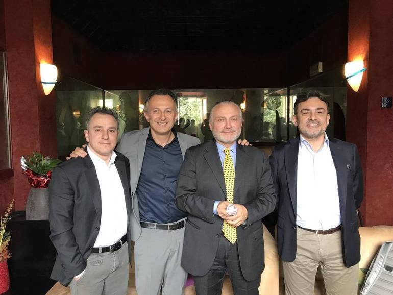 Da sinistra Paolo Montesi, Andrea Rossi, Luigi Di Placido e Alessandro Carli