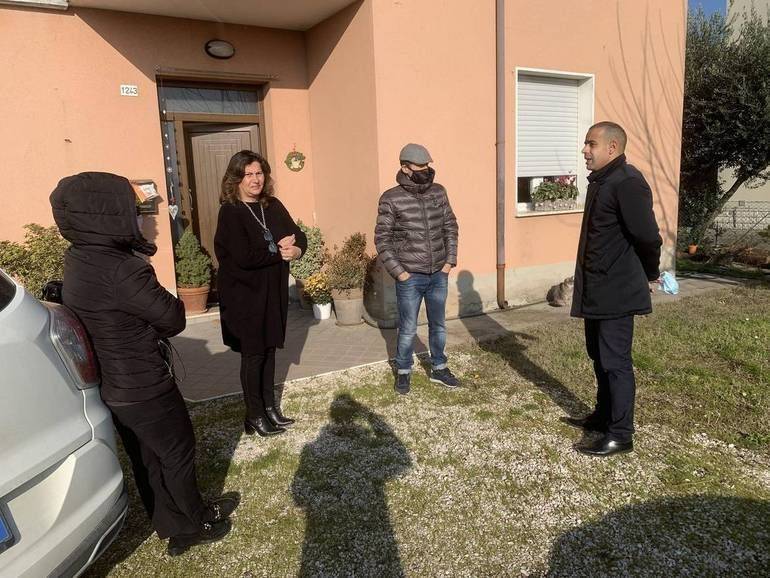 La visita del vicesindaco Christian Castorri a Bulgarnò il 16 dicembre 2021