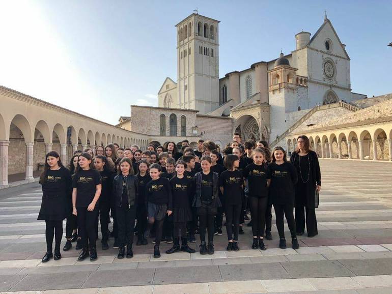 Il Coro del Sacro Cuore ad Assisi per l’Euroschool festival