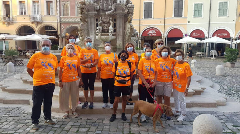 Il gruppo Consorti del Rotary club in cammino per Maratona Alzheimer