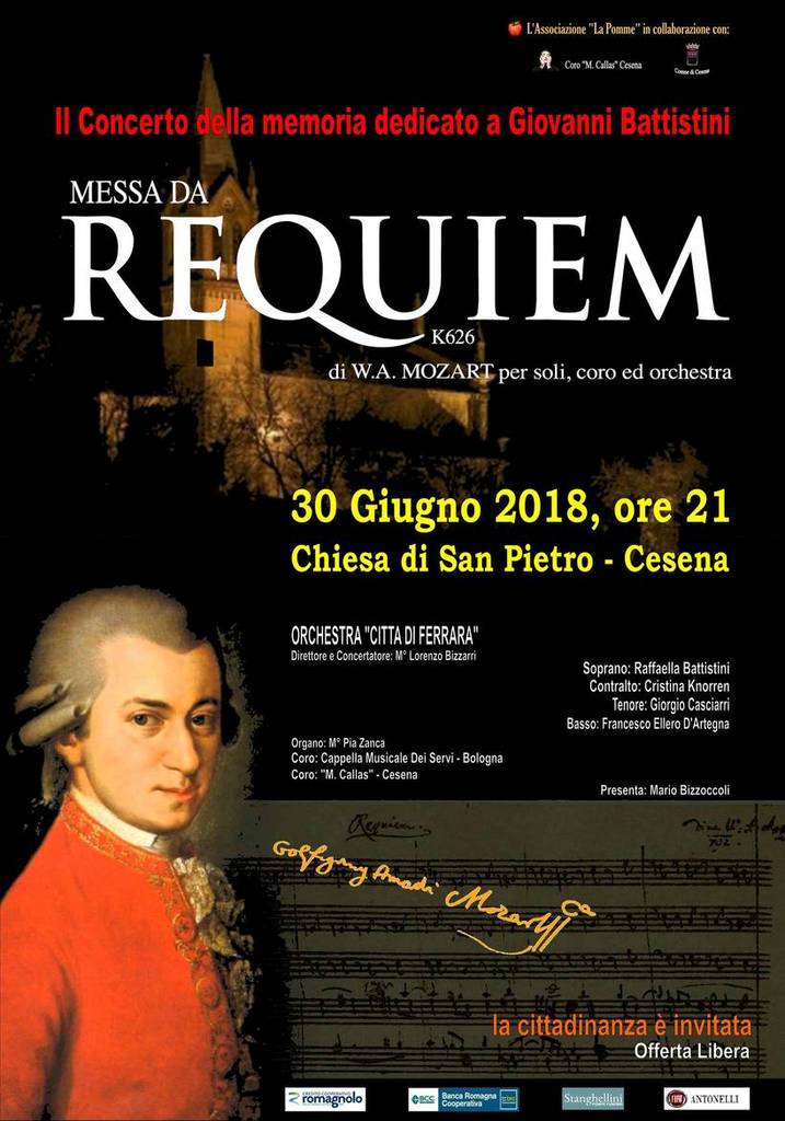 Il Requiem di Mozart in onore di Giovanni Battistini