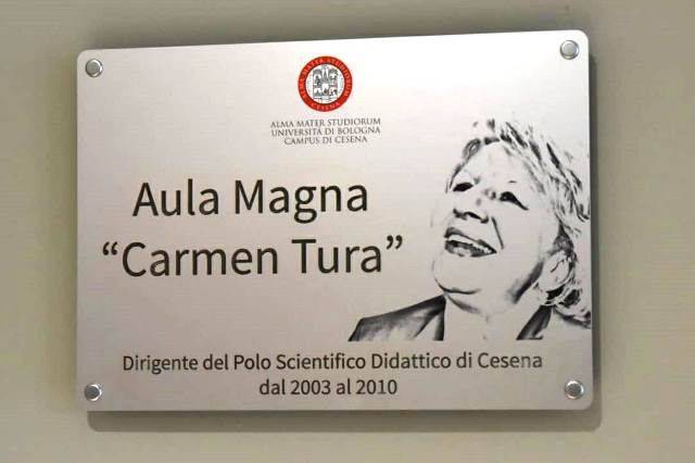 Intitolata a Carmen Tura l'Aula Magna della nuova sede