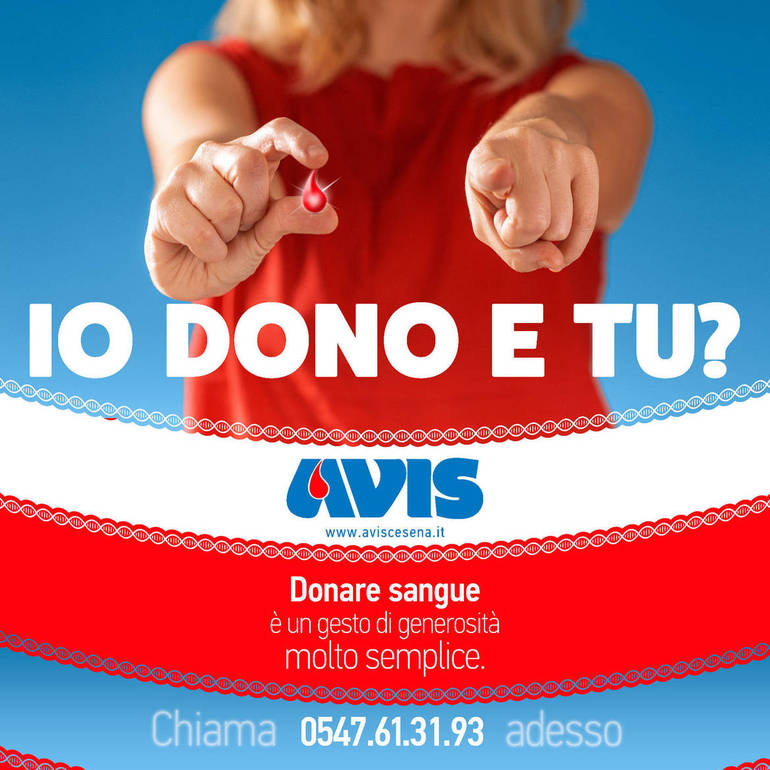 “Io dono e tu?”, al via la campagna di comunicazione di Avis Cesena