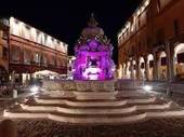 La Fontana Masini si colora di viola