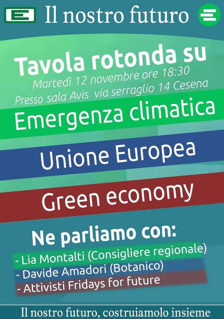 La Gioventù federalista europea di Cesena tra emergenza climatica e green economy