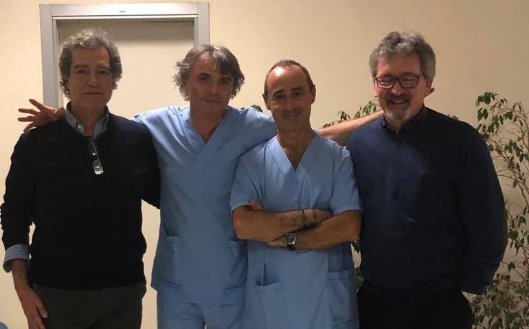 Nella foto allegata, da sinistra, il dottor Mauro Giovanardi di Rimini, il dottor Carlo Fabbri, il professor Alessandro Repici e il dottor Omero Triossi di Ravenna