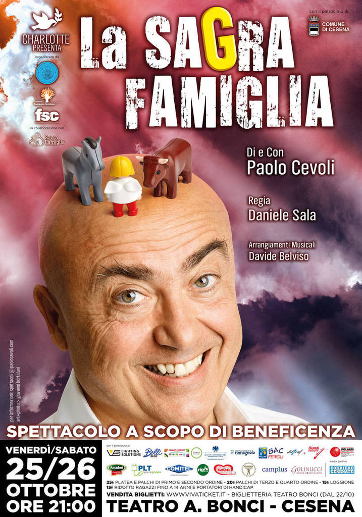 "La sagra famiglia" di Paolo Cevoli al teatro Bonci
