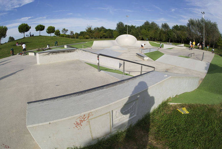 Lo skate park di Cesena, all'interno del parco Ippodromo
