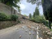 Mura dell'Abbazia crollate, la visita della sottosegretario Lucia Borgonzoni