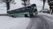 Autobus bloccato a Longiano