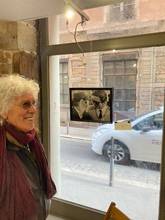 Ninetto Davoli in visita alla mostra fotografica “Uccellacci e uccellini di Pier Paolo Pasolini, foto di Divo Cavicchioli”