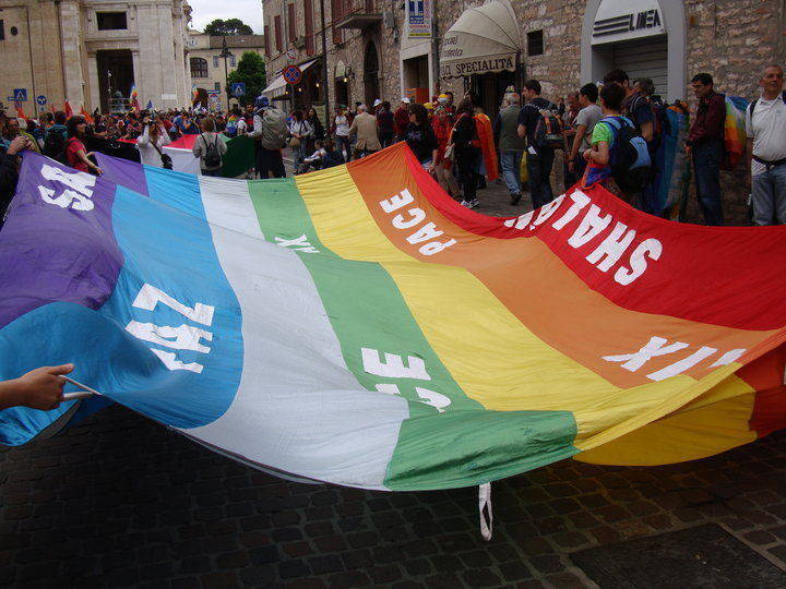 Immagine da una passata edizione della marcia Perugia-Assisi