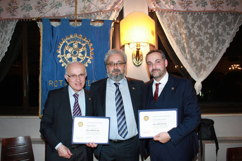 da sinistra: Claudio Riva, Giorgio Babbini e Gianguido Girotti