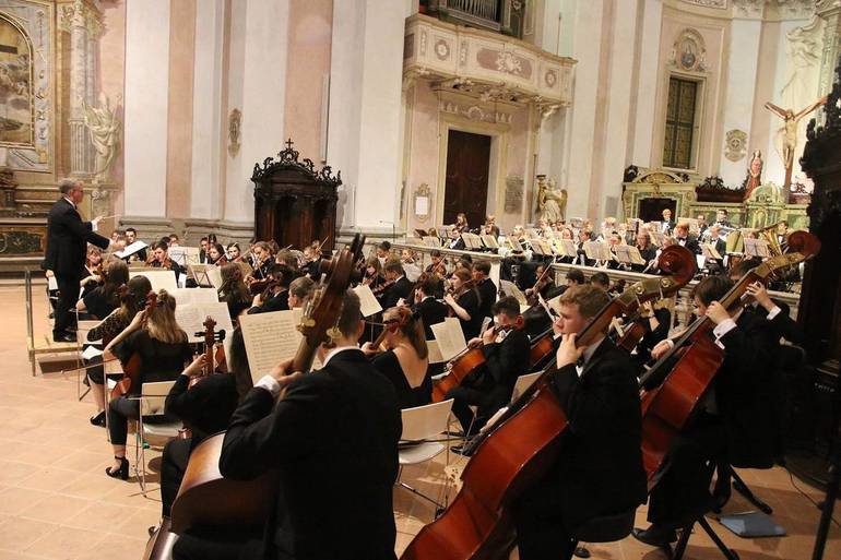 Nella foto un momento del concerto tenutosi il 31 luglio nella chiesa di Sant'Agostino
