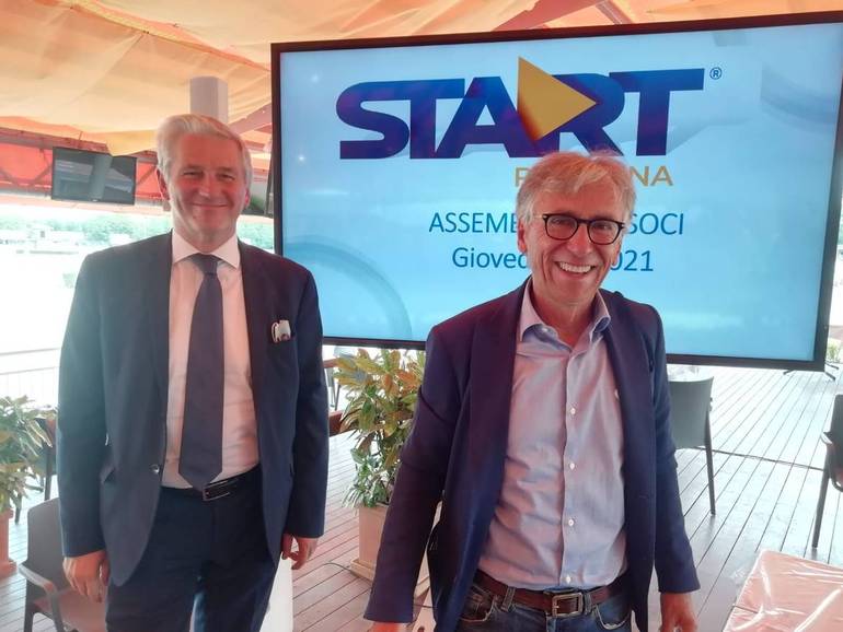 Nella foto il Presidente di Start Romagna Roberto Sacchetti e il direttore generale Giampaolo Rossi