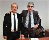 Nella foto, Stefano Busetti (a sinistra) con il direttore generale dell'Ausl Romagna Marcello Tonini