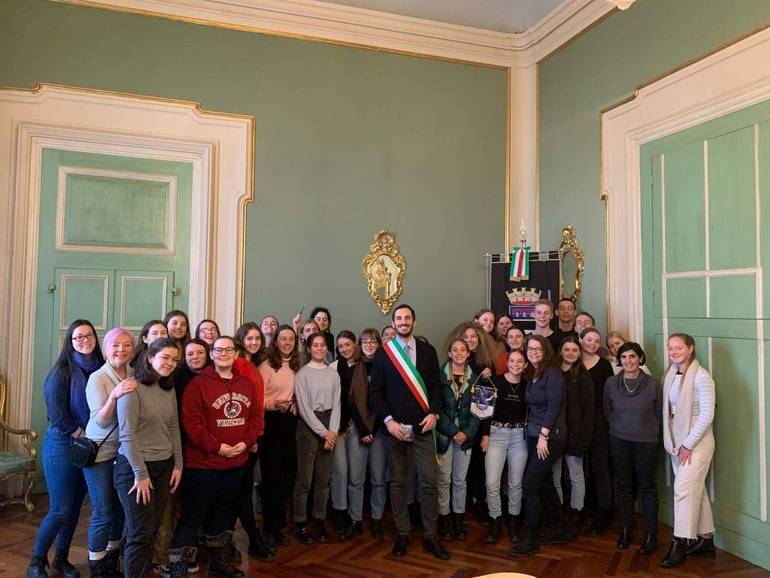 Studenti australiani in visita a Palazzo Albornoz