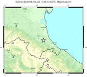 Terremoto di magnitudo 2,4 a Cesena