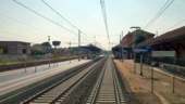 La stazione di Cesena vista dalla coda di un Intercity - Foto MiB