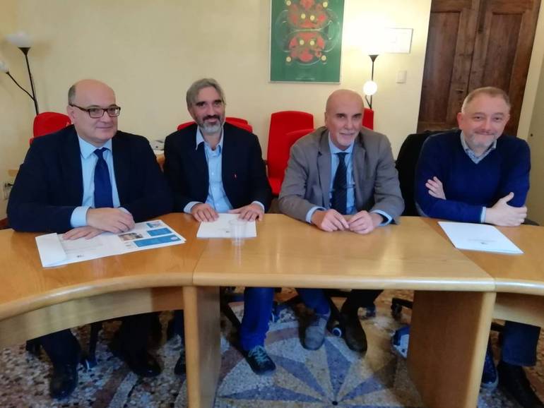 Nella foto da sinistra Fabrizio Abbondanza, Luca Ansaloni, Pierdomenico Lonzi e Vanni Agnoletti