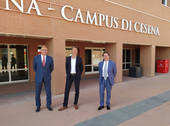 Nella foto, il professor Golfarelli, il presidente Fondazione Crc Graziani e il dottor Corsaro