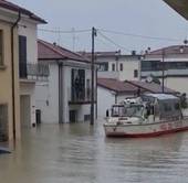 Nella foto via Ex Tiro a segno nei giorni dell'alluvione