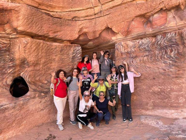 Le viaggiatrici a Petra
