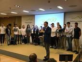 Premiazione degli studenti con Nerio Alessandri (presidente e fondatore di Technogym)