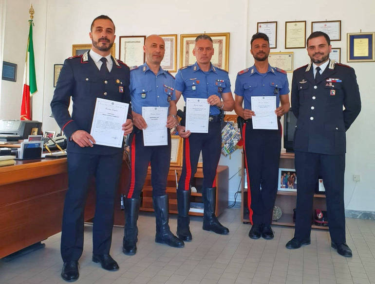 Carabinieri di Cesenatico, consegnati gli encomi