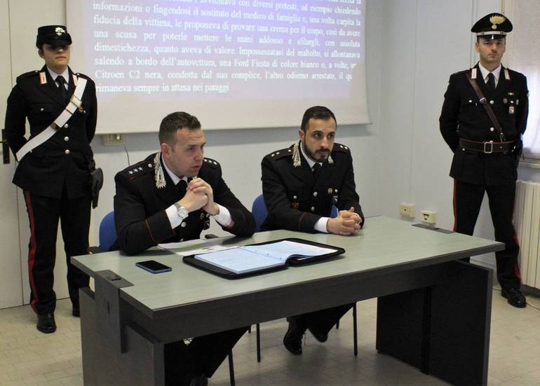 Conferenza stampa Carabinieri Cesenatico, 13 dicembre 2018