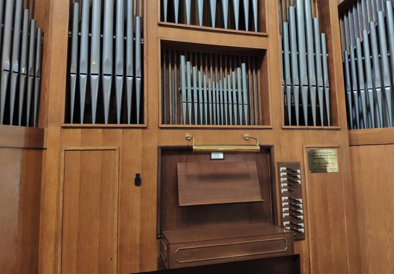 Organo a canne della chiesa di San Giacomo (particolare)