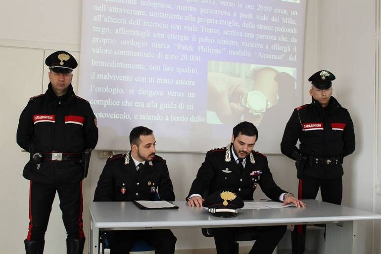 Conferenza stampa Carabinieri, Cesenatico 16 marzo 2018 (foto Mv)