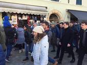 Nella foto di Lele Zanotti, l'arrivo di Matteo Salvini a Cesenatico, domenica 5 gennaio 2020